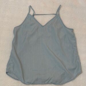 LOFT medium chambray Light Blue Camisole Top